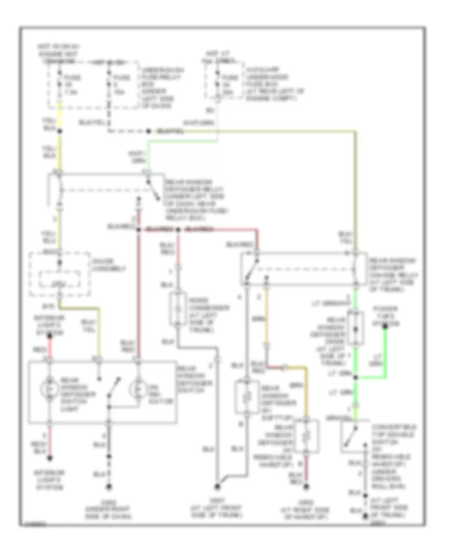 Defoggers Wiring Diagram, Base & Canada для Honda SCR 2009 2000