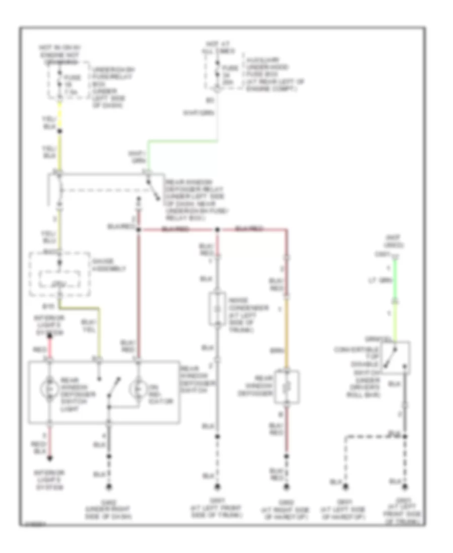 Defoggers Wiring Diagram, CR & CR Audio-A/C для Honda SCR 2009 2000