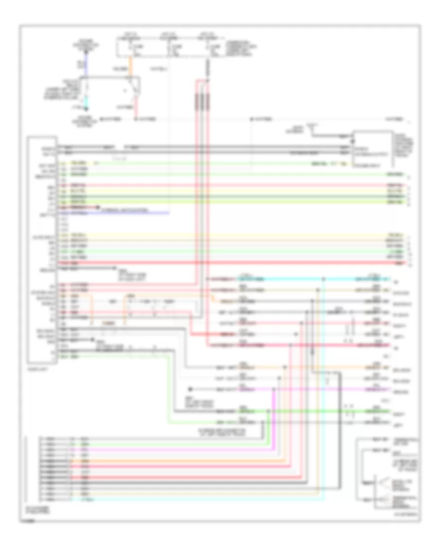 Radio Wiring Diagram, USA withCD Changer & withSatellite Radio (1 из 2) для Honda SCR 2009 2000