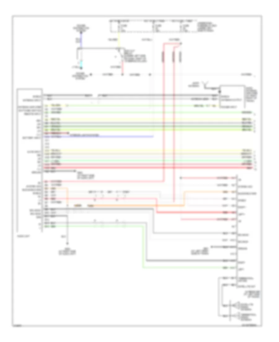 Radio Wiring Diagram, USA without CD Changer & withSatellite Radio (1 из 2) для Honda SCR 2009 2000