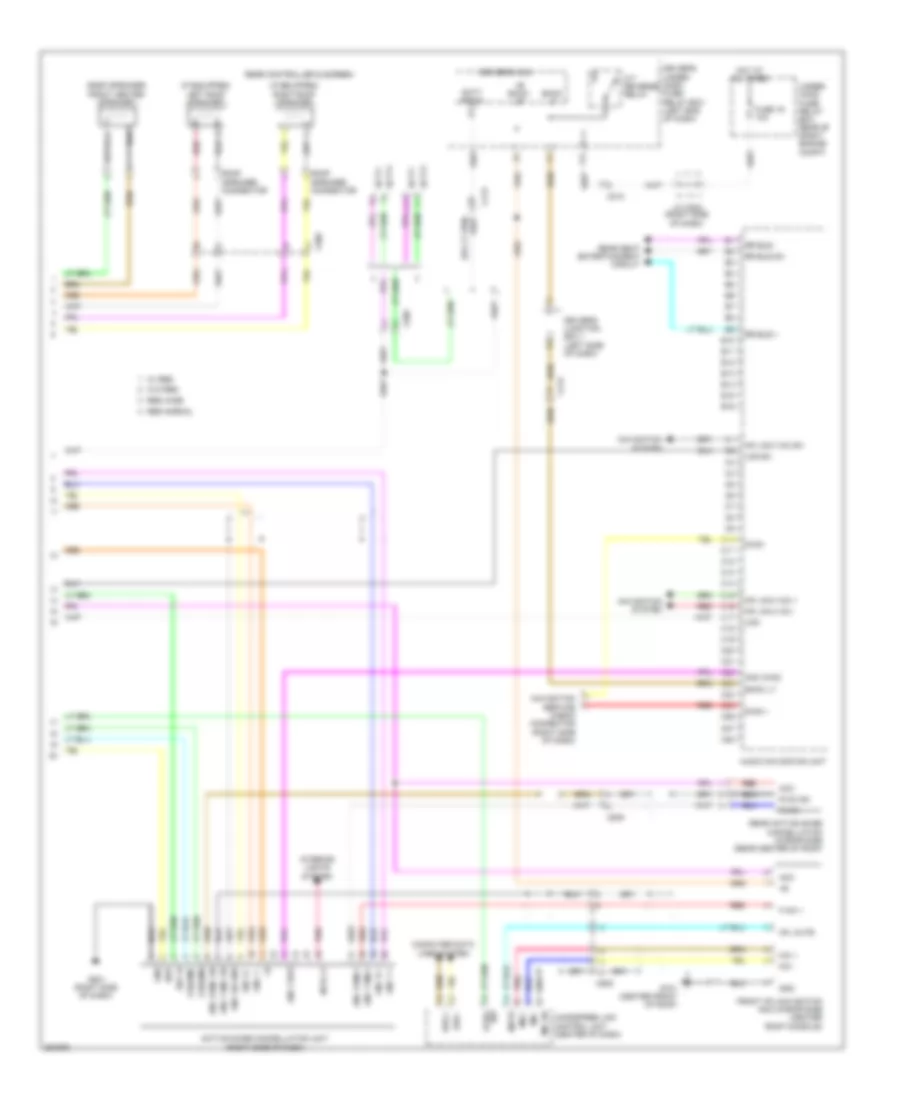 Электросхема магнитолы, С Навигация (5 из 5) для Honda Odyssey EX 2011