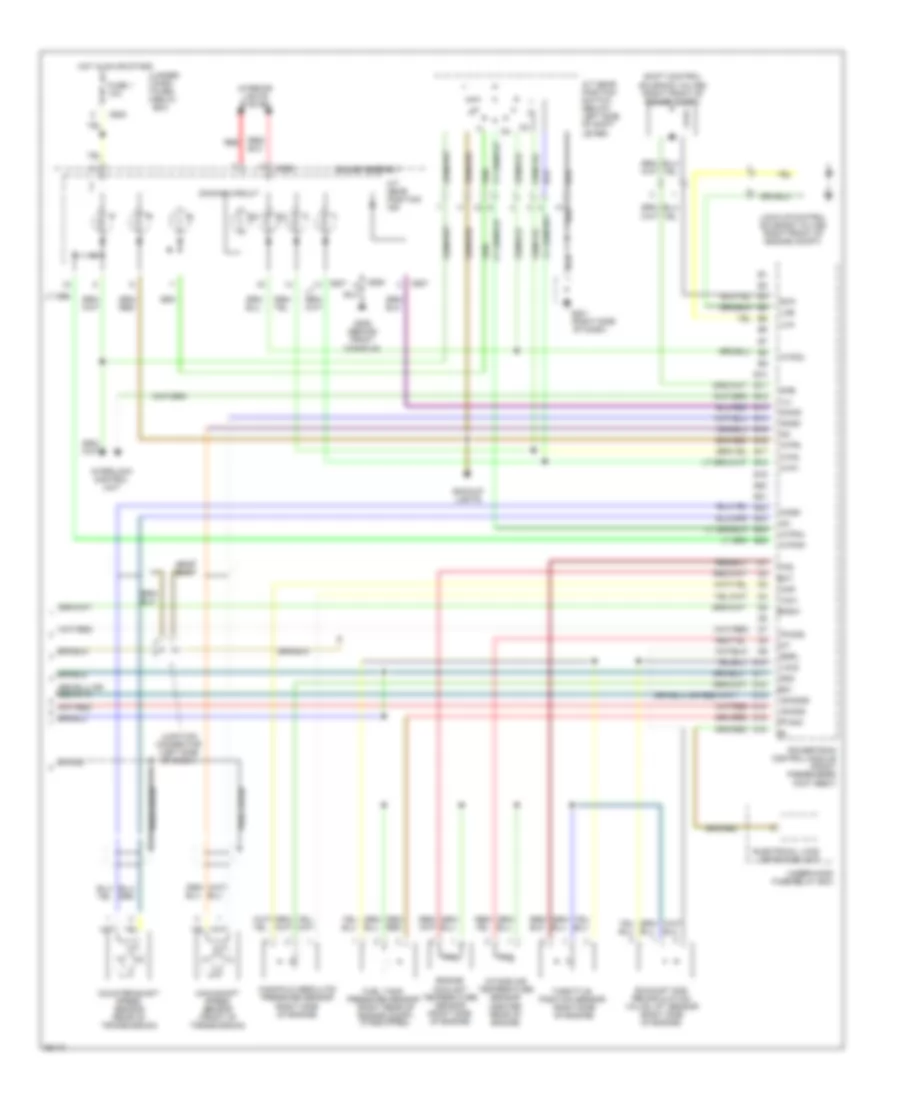 2.2L, Engine Performance Wiring Diagrams, USA EX & Canada EX-R (3 из 3) для Honda Accord EX 1997
