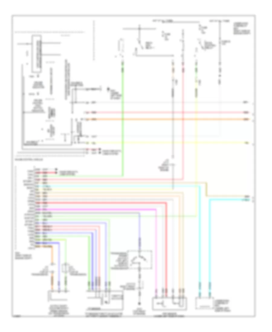 Электросхема системы круизконтроля (1 из 2) для Honda Pilot EX 2011