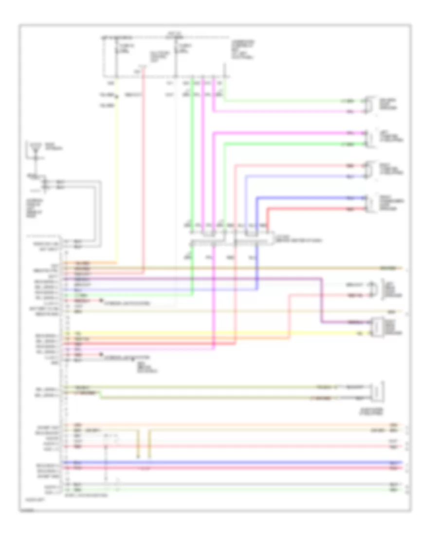 Электросхема магнитолы, без Навигация (1 из 2) для Honda Ridgeline RTS 2006