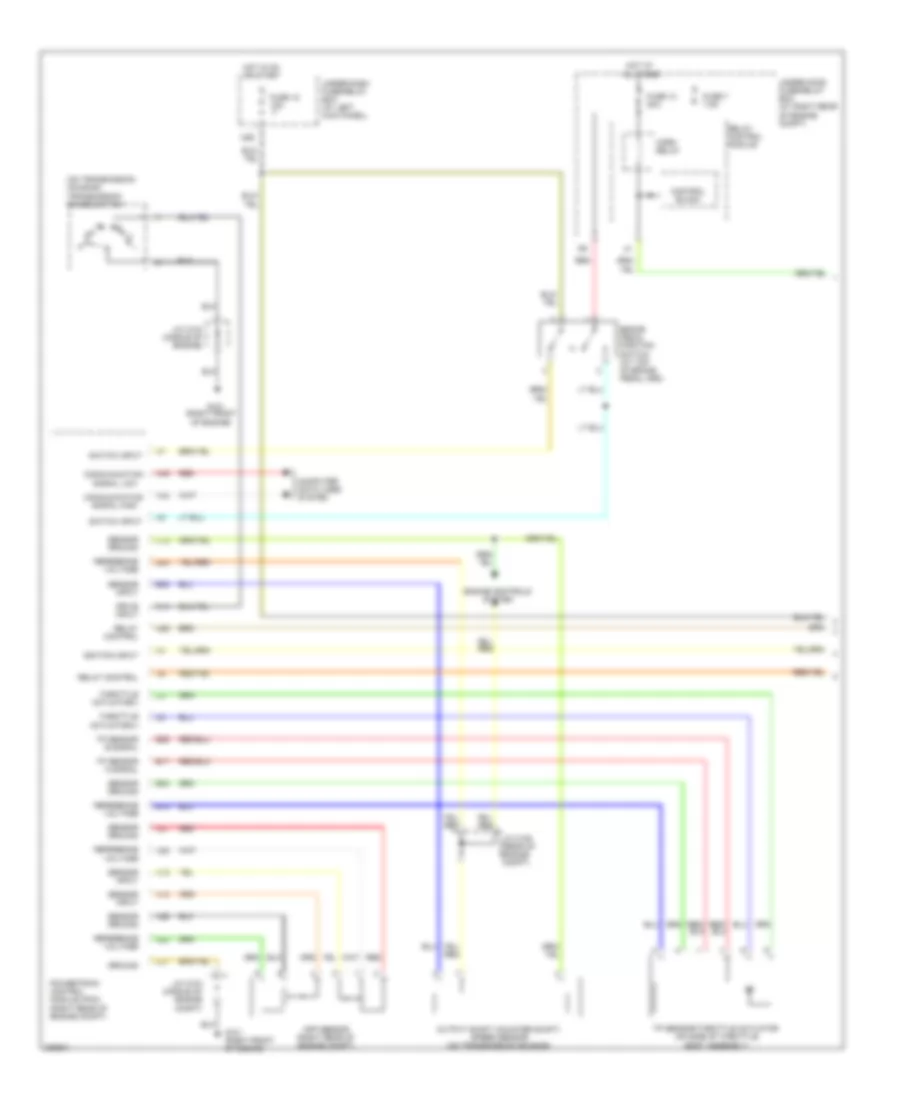 Электросхема системы круизконтроля (1 из 2) для Honda Ridgeline RT 2011