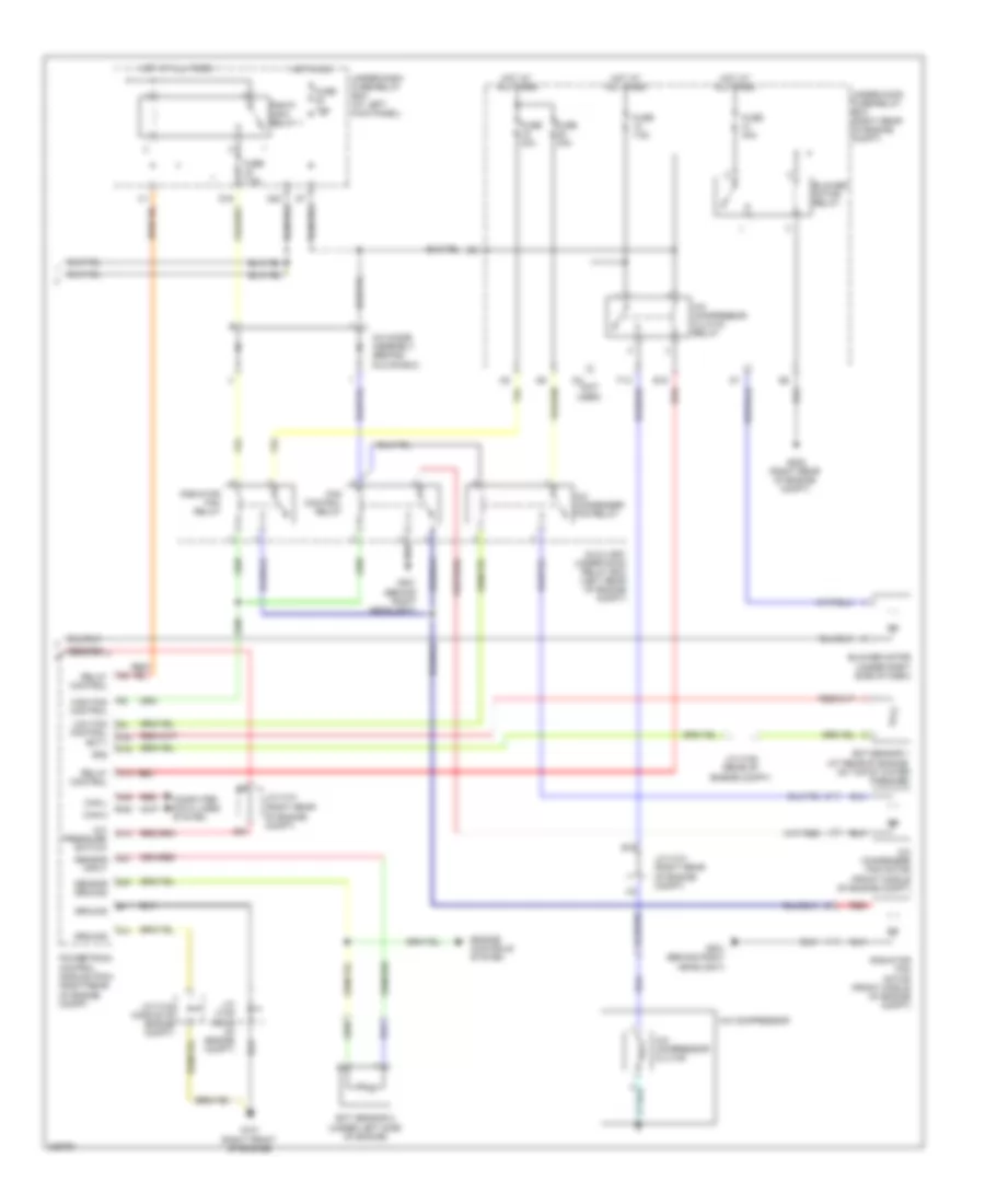 Электросхема кондиционера с ручный управлением (2 из 2) для Honda Ridgeline RTL 2011