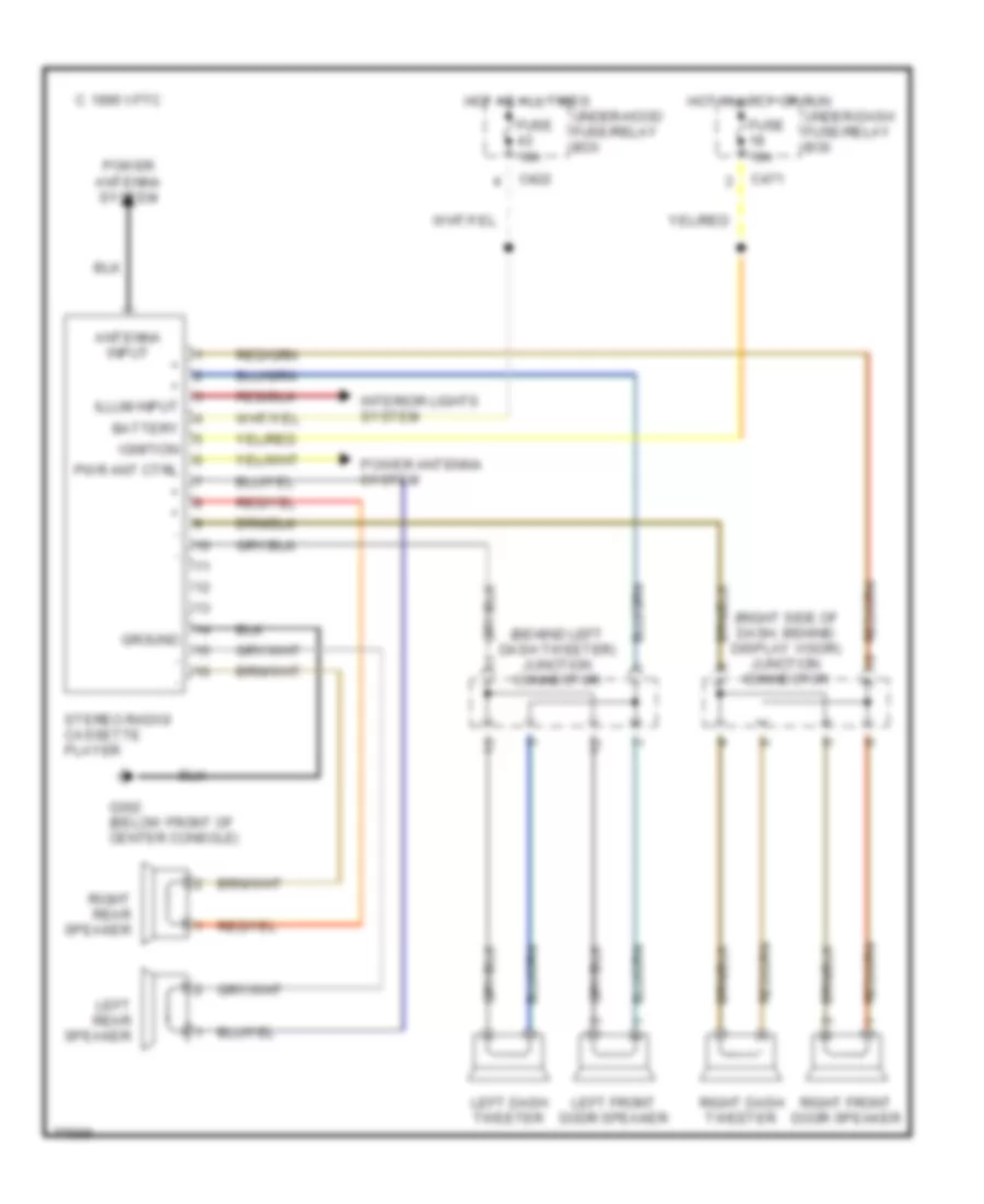 Radio Wiring Diagrams, S, Si, & SR для Honda Prelude S 1993