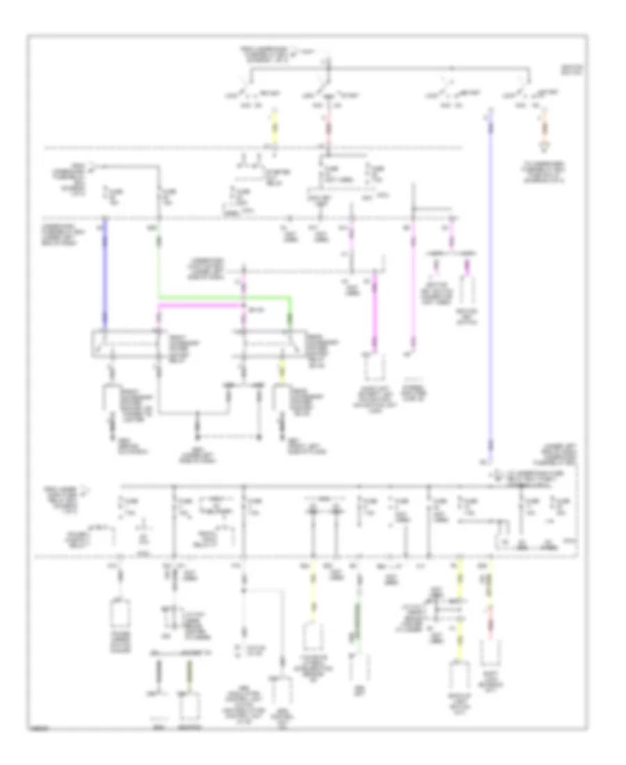 Электросхема блока предохранителей и реле, кроме гибрида (2 из 3) для Honda Civic DX 2007