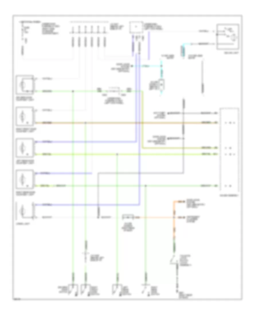 Электросхема ламп подсветки, Универсал для Honda Accord LX 1994