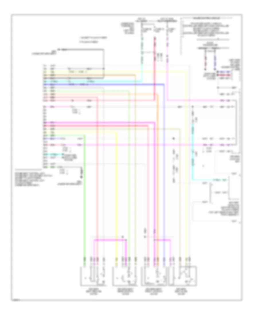 Электросхема системы памяти, гибрид (1 из 2) для Honda Accord Plug-In 2014