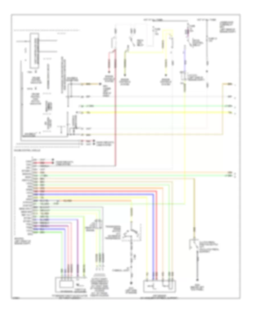 2.4L, Электросхема системы круизконтроля (1 из 2) для Honda Accord LX 2012