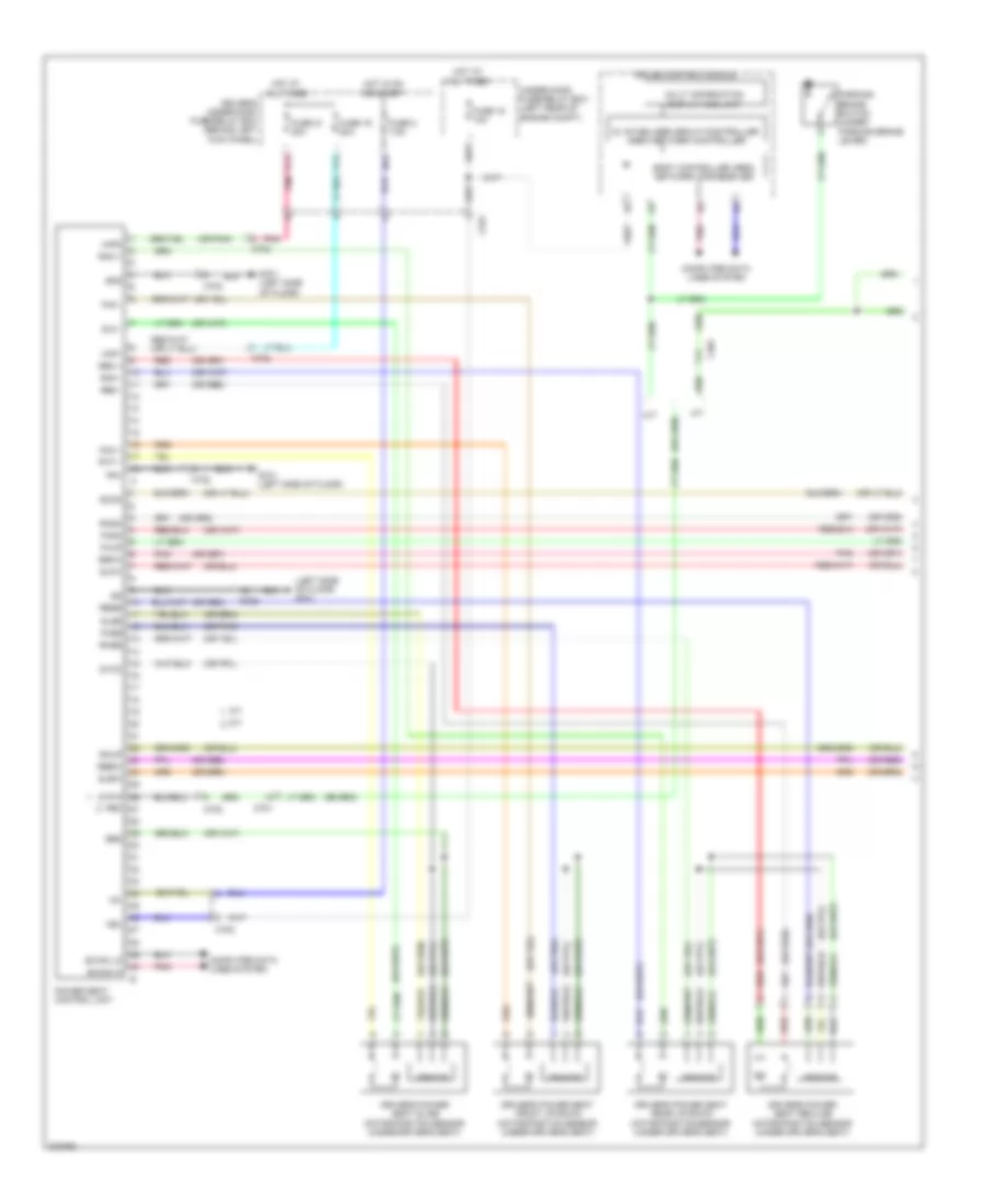 Электросхема системы памяти (1 из 2) для Honda Accord LX 2012