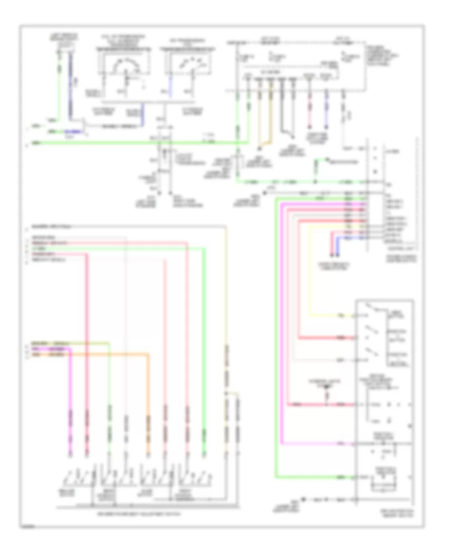 Электросхема системы памяти (2 из 2) для Honda Accord LX 2012