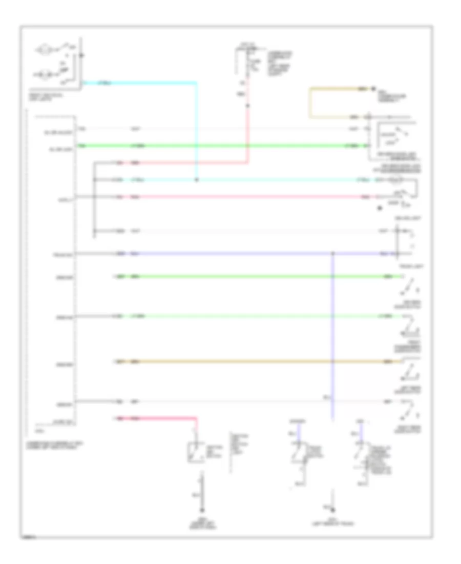 Электросхема подсветки, гибрид для Honda Civic GX 2007