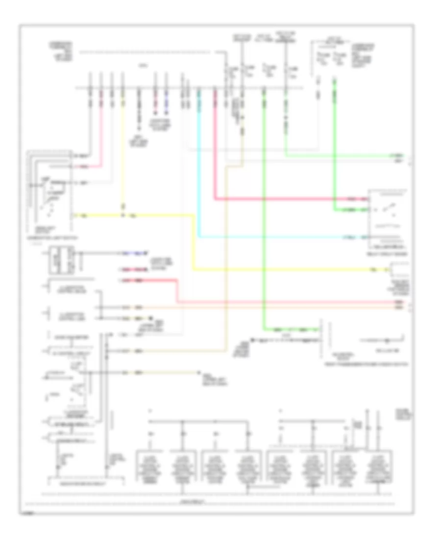 Электросхема подсветки приборов, кроме гибрида (1 из 2) для Honda Accord Touring 2014