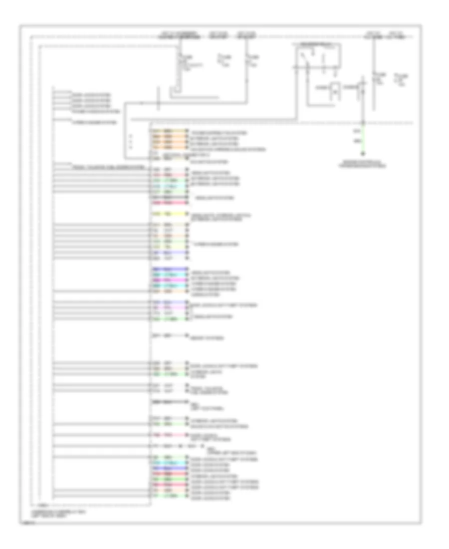 Электросхема блоков управления кузовом, кроме гибрида (1 из 2) для Honda Accord Touring 2014