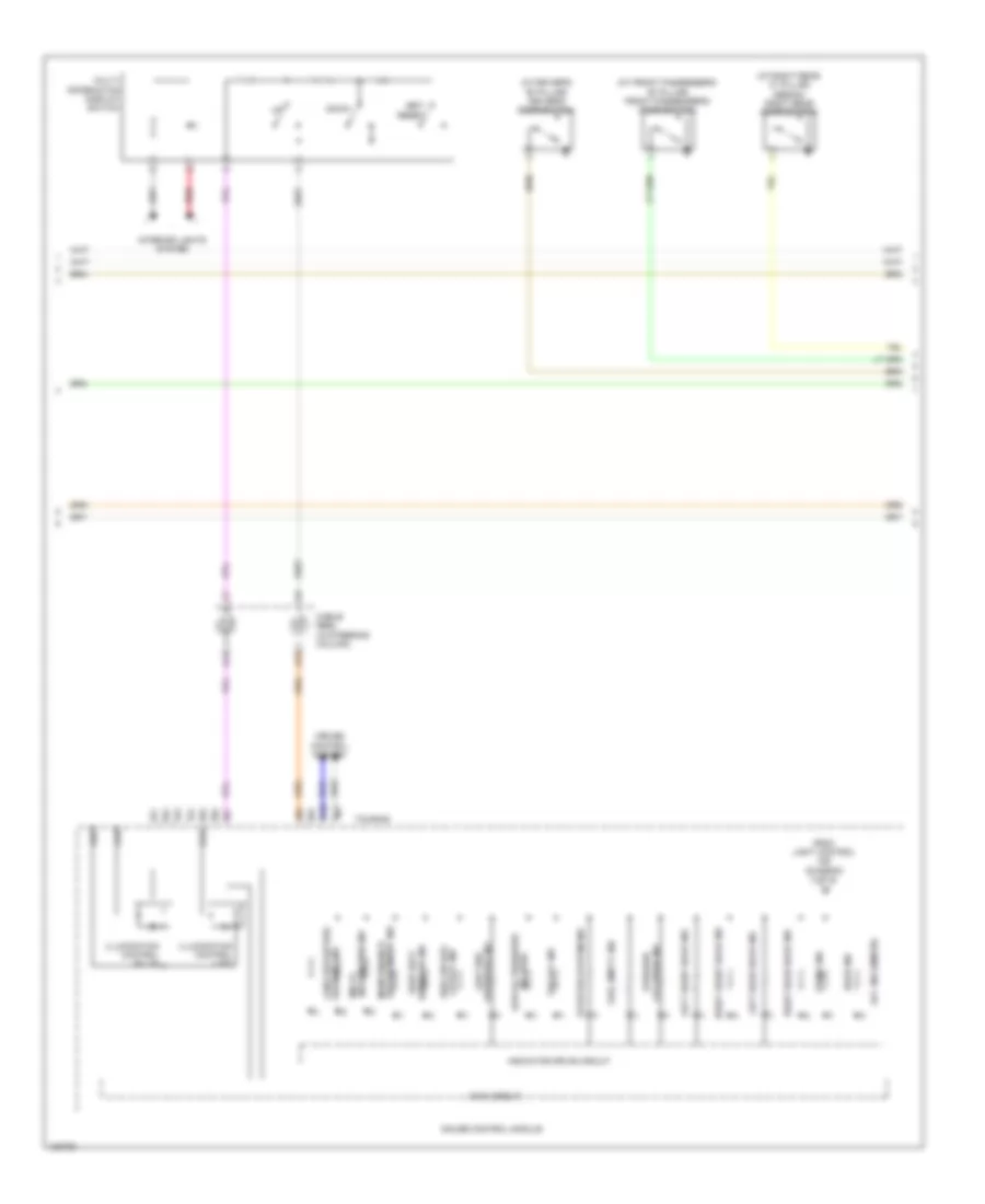 Электросхема панели приборов, кроме гибрида (2 из 3) для Honda Accord Touring 2014