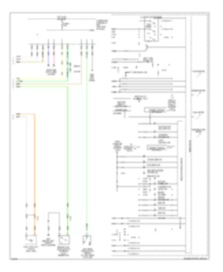 Электросхема панели приборов, кроме гибрида (3 из 3) для Honda Accord Touring 2014