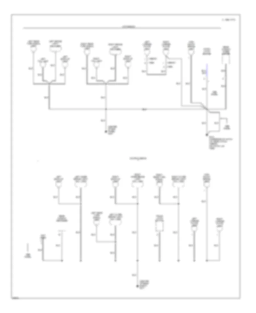 Электросхема подключение массы заземления (3 из 3) для Honda Civic CX 1998