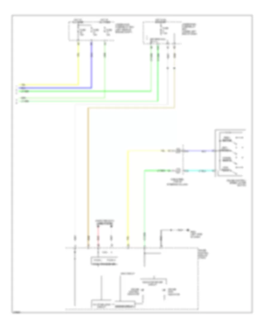 Электросхема системы круизконтроля, гибрид (2 из 2) для Honda Civic DX 2012