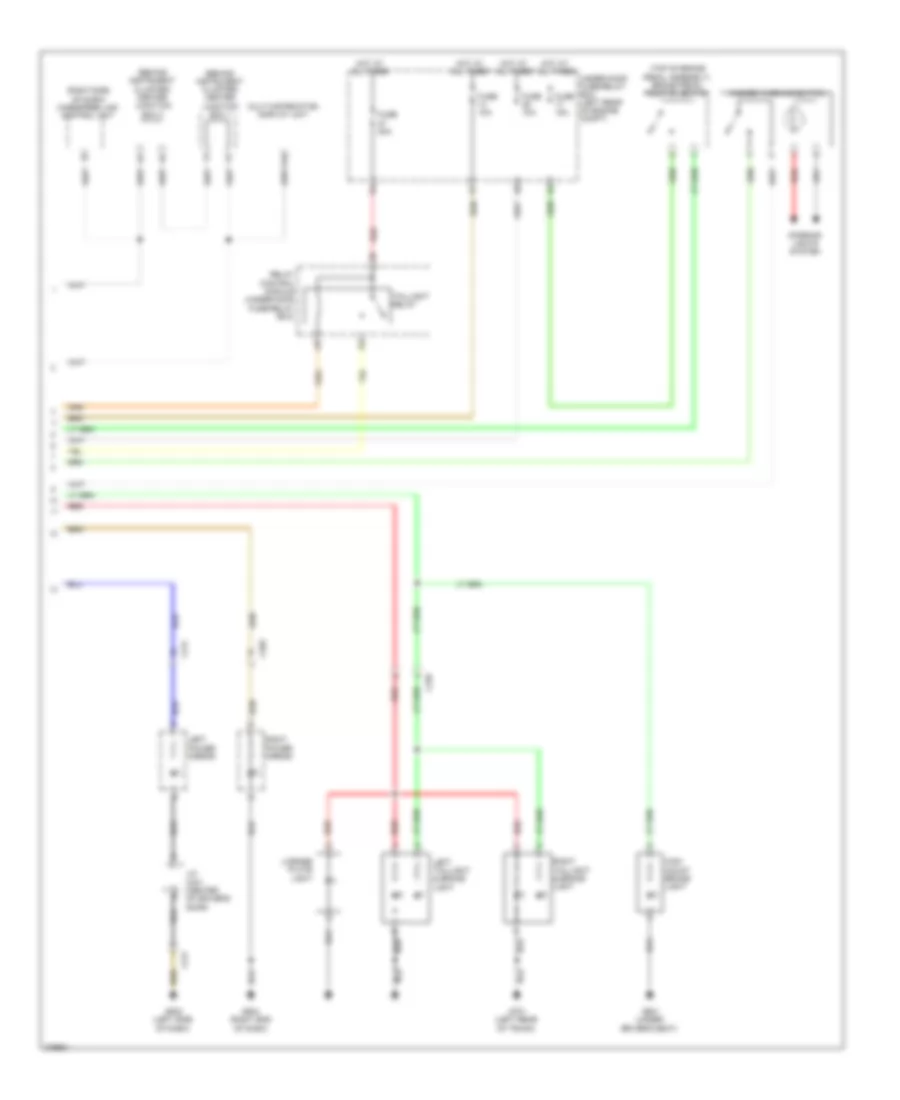 Электросхема внешнего освещения, гибрид (2 из 2) для Honda Civic DX 2012