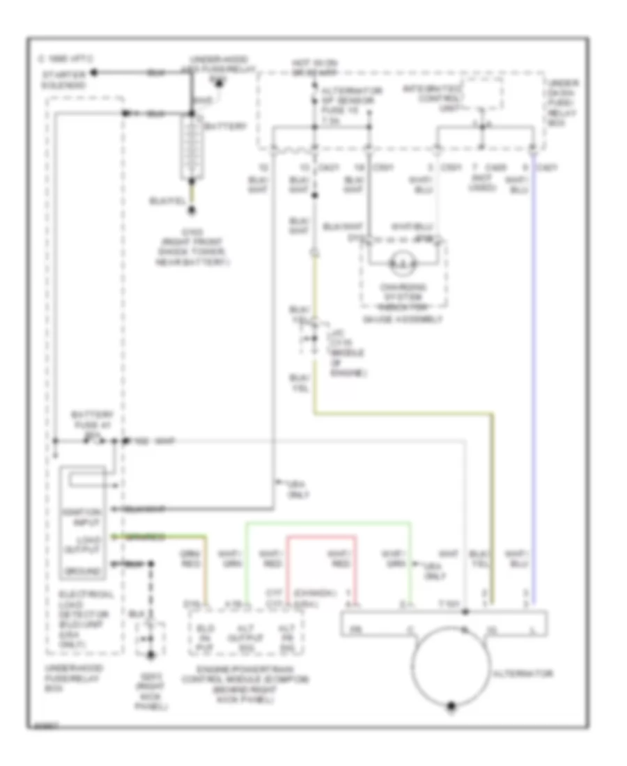 Электросхема Генератора для Honda Civic DX 1998