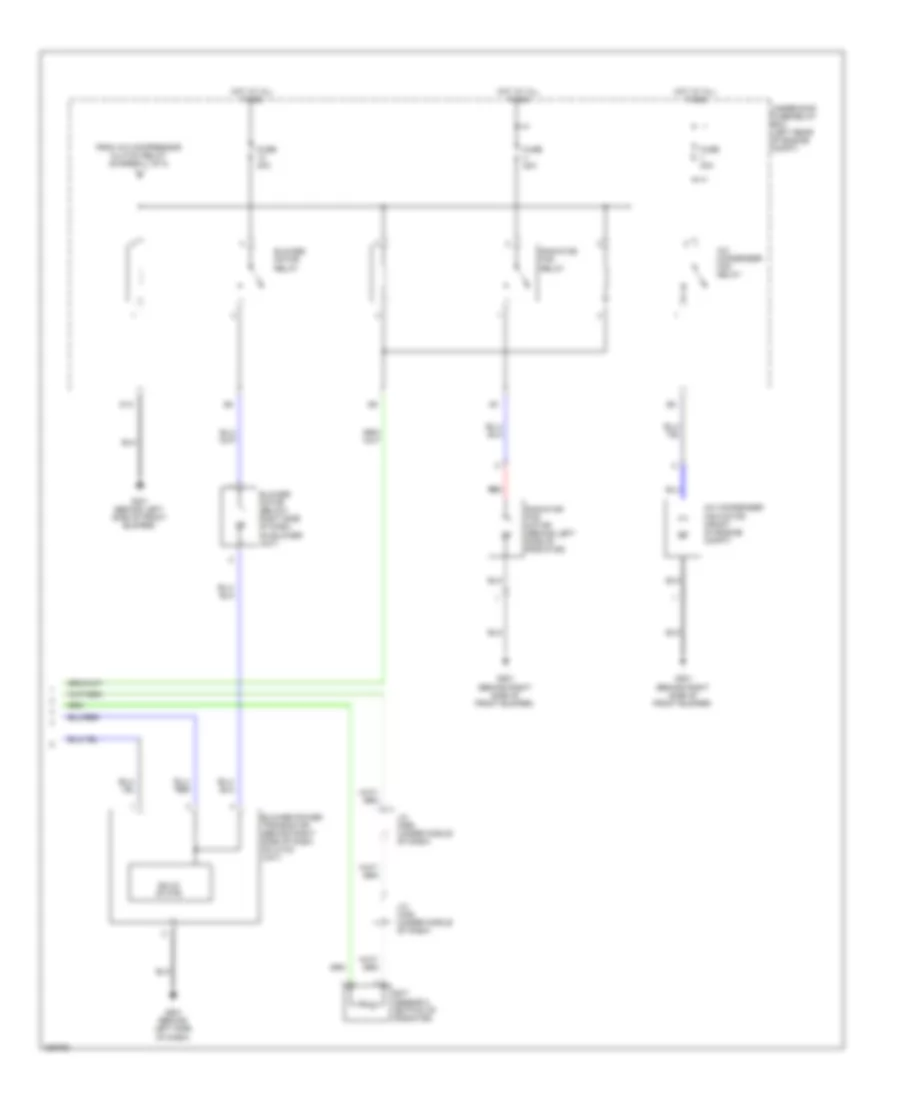 Электросхема кондиционера с ручный управлением (2 из 2) для Honda Element SC 2010