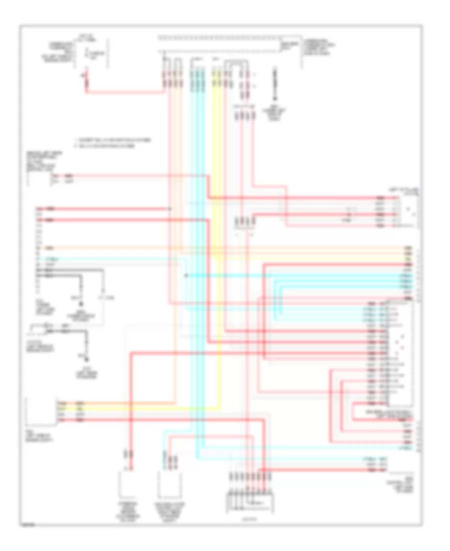 Электросхема линии передачи данных CAN (1 из 2) для Honda CR-V EX 2013