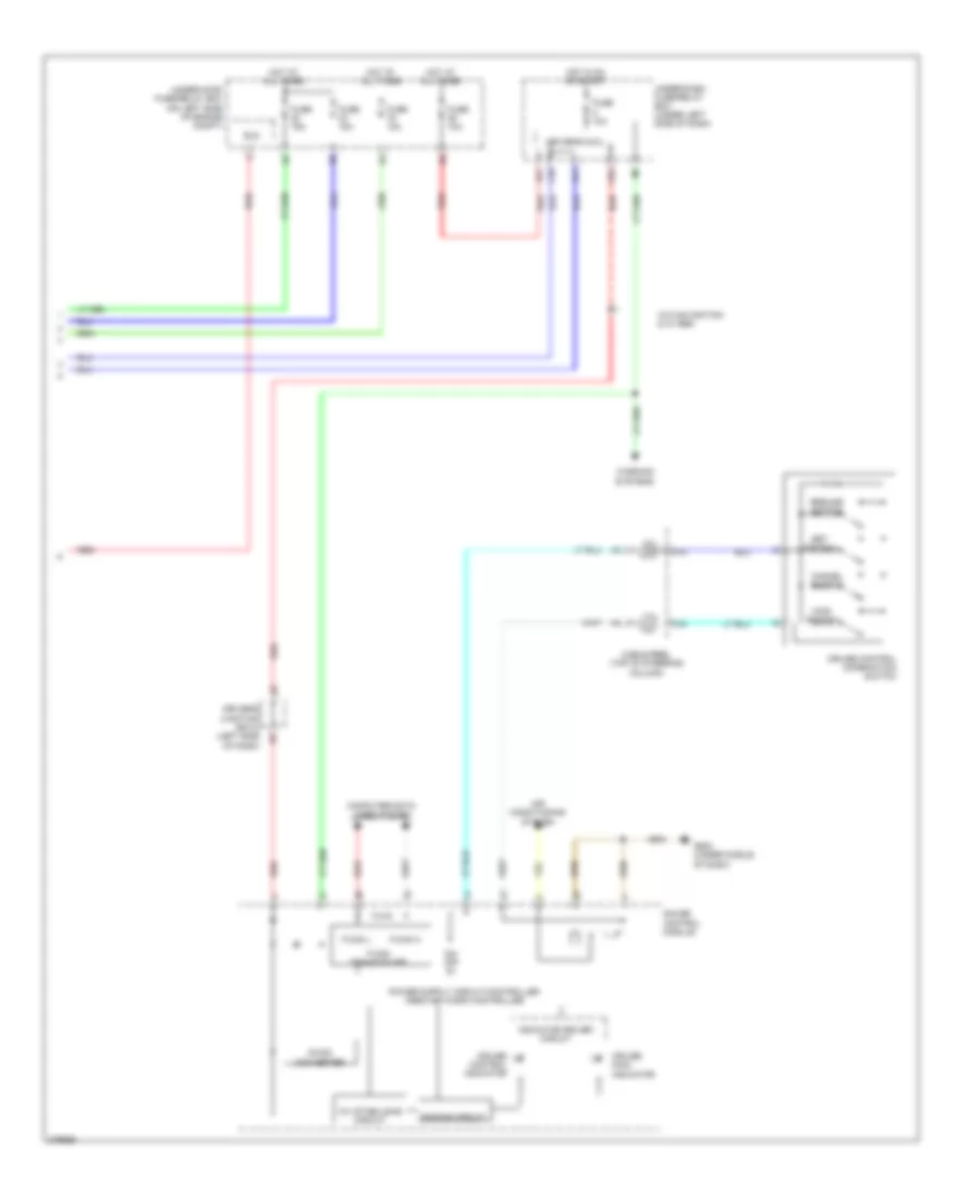 Электросхема системы круизконтроля (2 из 2) для Honda CR-V EX 2013
