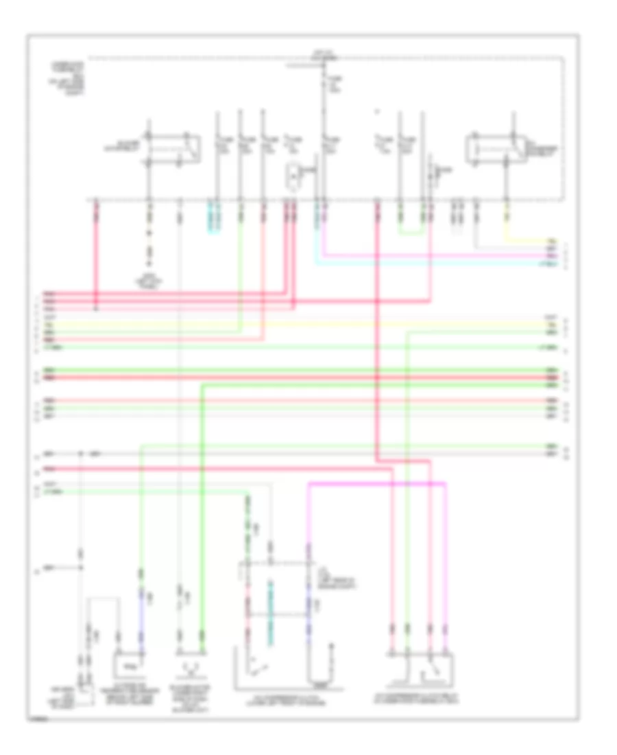 Электросхема кондиционера с ручный управлением (2 из 3) для Honda CR-V LX 2013