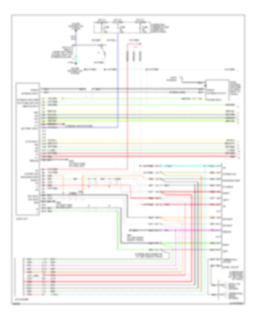Radio Wiring Diagram, USA withCD Changer & withSatellite Radio (1 из 2) для Honda S2008 2000