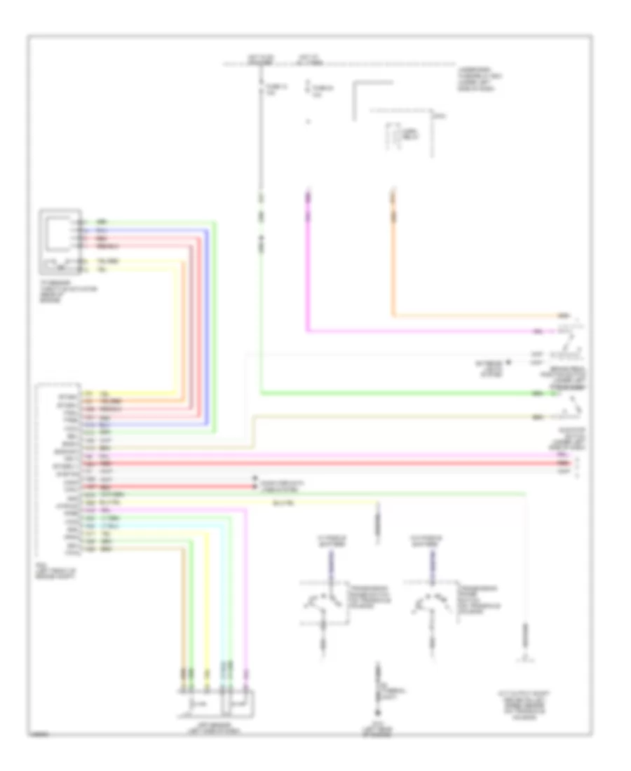 Электросхема системы круизконтроля (1 из 2) для Honda Insight LX 2010