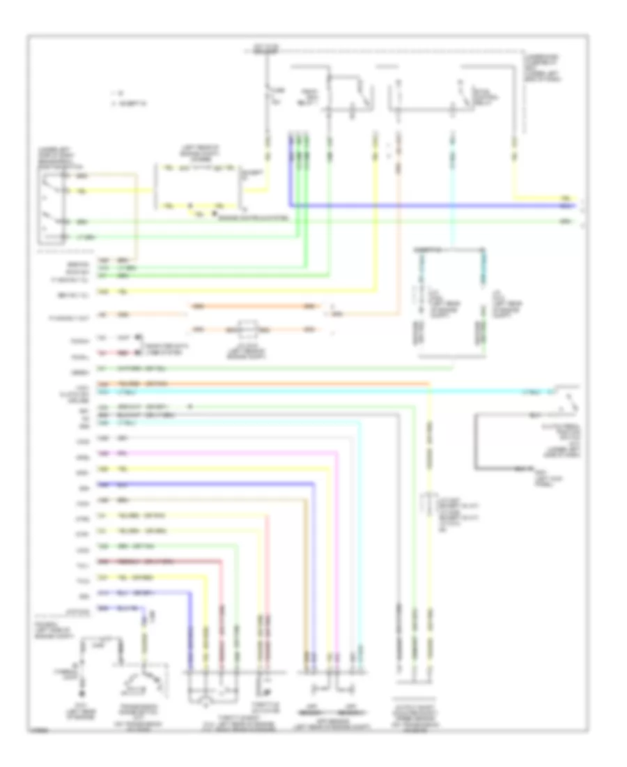 Электросхема системы круизконтроля, кроме гибрида (1 из 2) для Honda Civic Natural Gas 2012