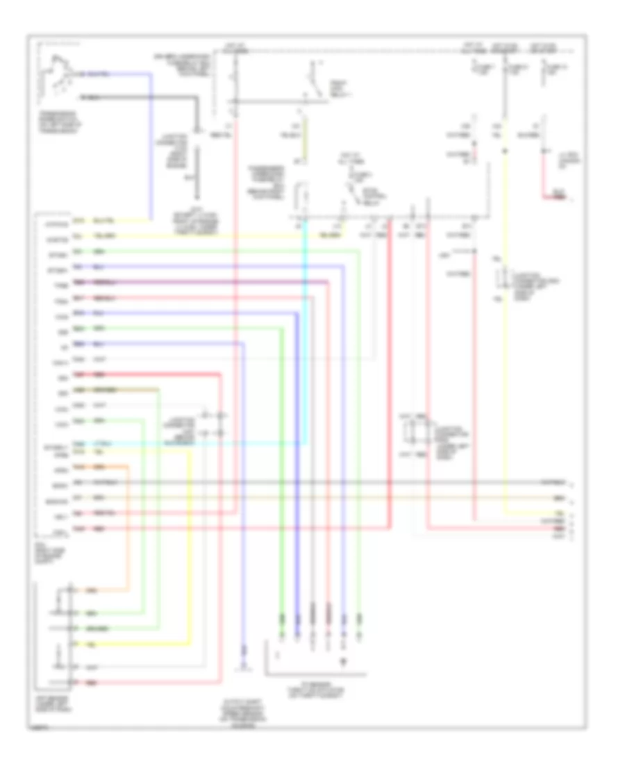 Электросхема системы круизконтроля (1 из 2) для Honda Odyssey LX 2010