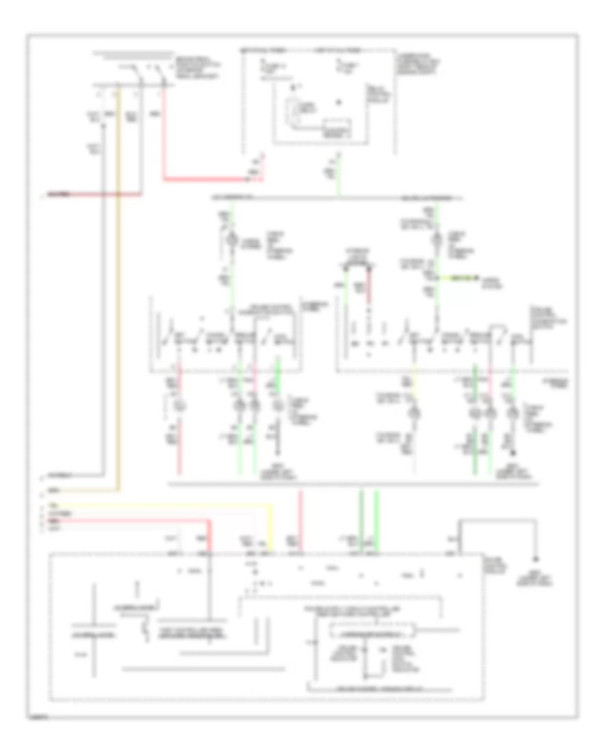 Электросхема системы круизконтроля (2 из 2) для Honda Odyssey LX 2010