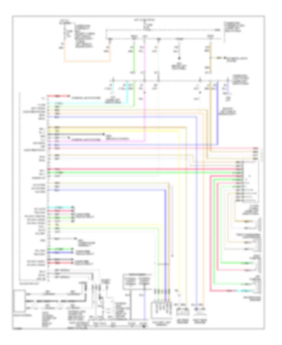 Radio Wiring Diagram, USA & Canada 4 двери ИСКЛЮЧАЯ, EX-L, гибрид С навигация (1 из 3) для Honda Civic EX 2009
