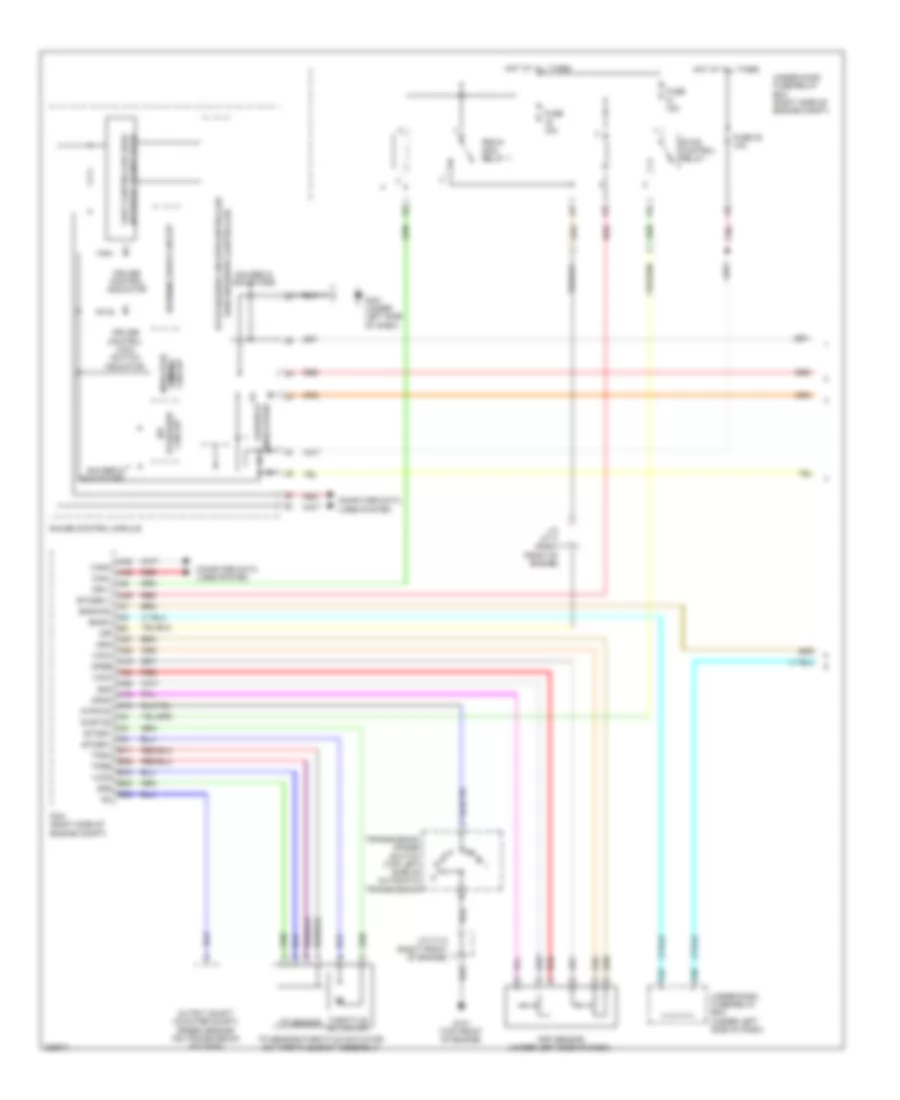 Электросхема системы круизконтроля (1 из 2) для Honda Pilot EX 2010