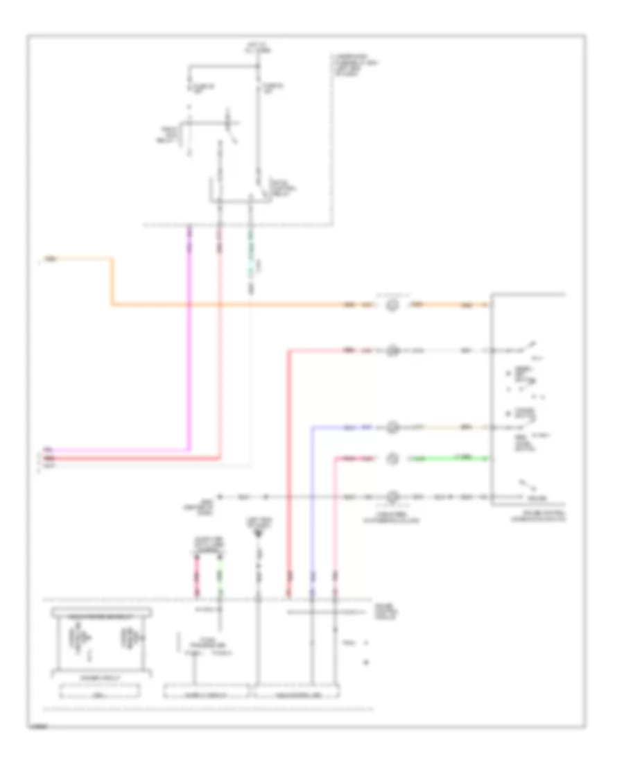 Электросхема системы круизконтроля (2 из 2) для Honda CR-Z 2012