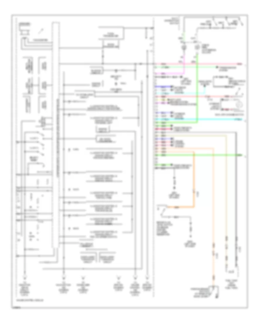 Электросхема панели приборов (1 из 2) для Honda CR-Z 2012