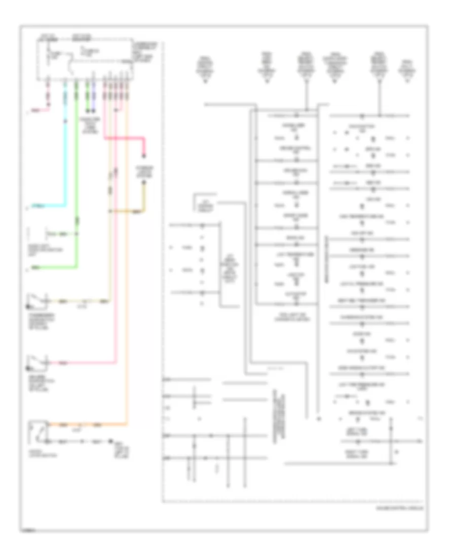 Электросхема панели приборов (2 из 2) для Honda CR-Z 2012