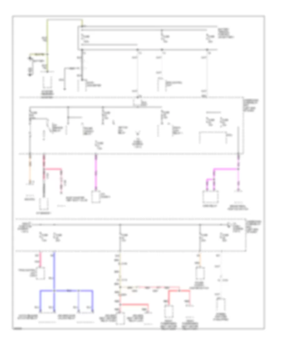 Электросхема блока предохранителей и реле (1 из 4) для Honda CR-Z 2012