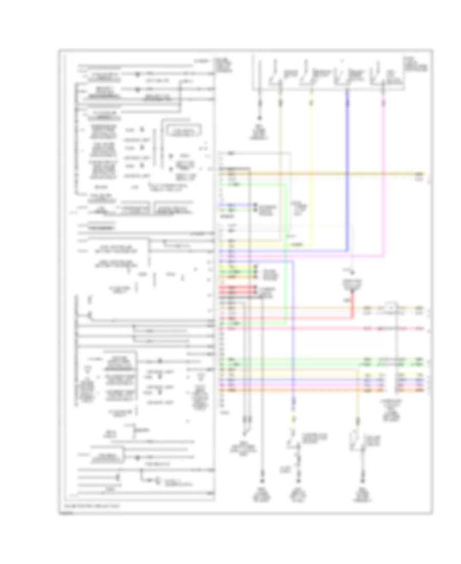 Instrument Cluster Wiring Diagram, EX, LX, SI & EX-L (1 из 2) для Honda Civic EX 2008