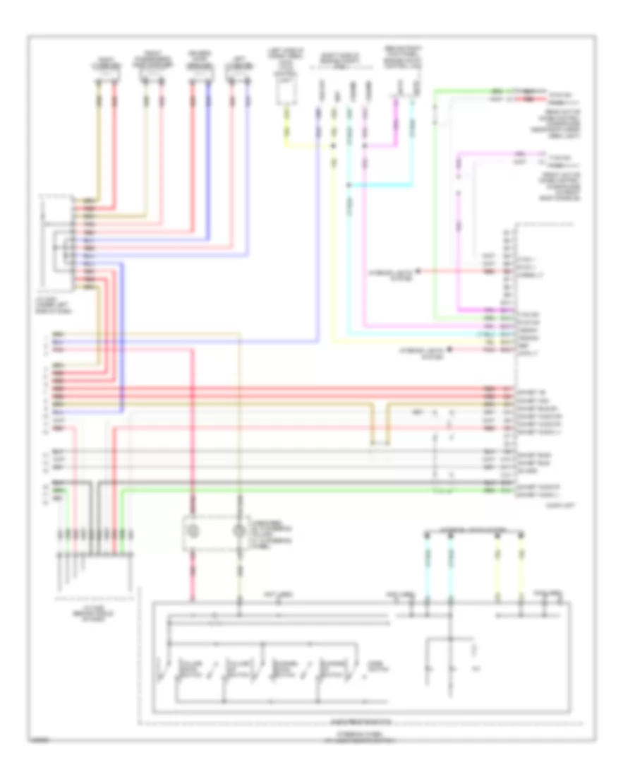 Эдектросхема магнитолы. Базовая комплектация. (2 из 2) для Honda Pilot Touring 2010