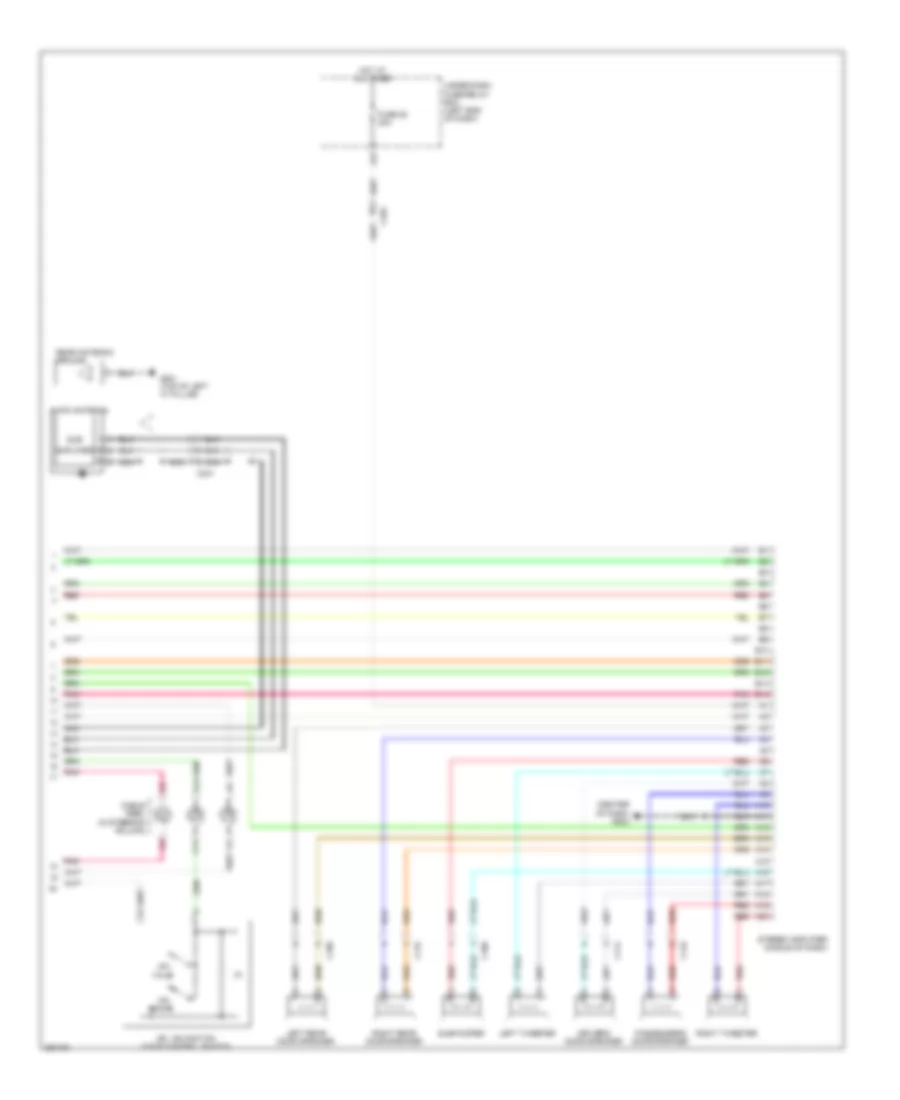 Radio Wiring Diagram, USA EX & CANADA without Навигация (2 из 2) для Honda CR-Z EX 2012