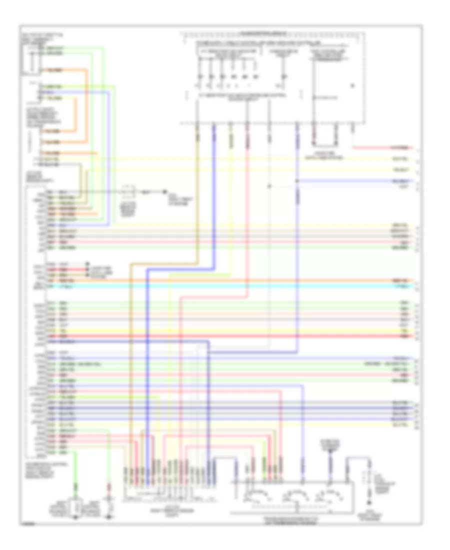 Электросхема автоматической коробки передач АКПП (1 из 2) для Honda Ridgeline RT 2010