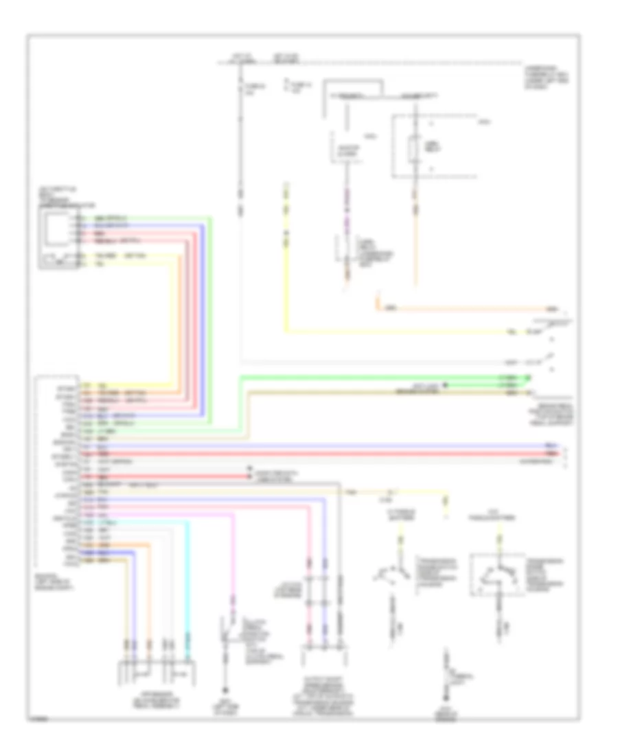 Электросхема системы круизконтроля (1 из 2) для Honda Fit 2012