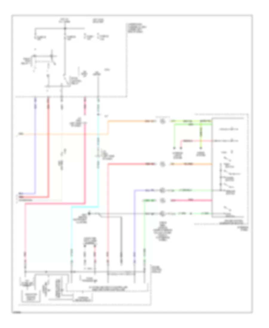 Электросхема системы круизконтроля (2 из 2) для Honda Fit 2012