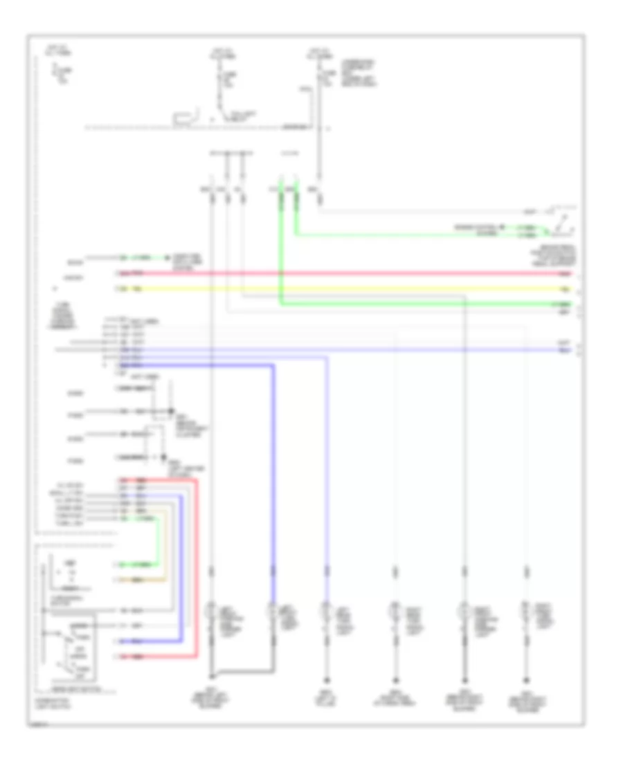 Электросхема внешнего освещения (1 из 2) для Honda Fit 2012
