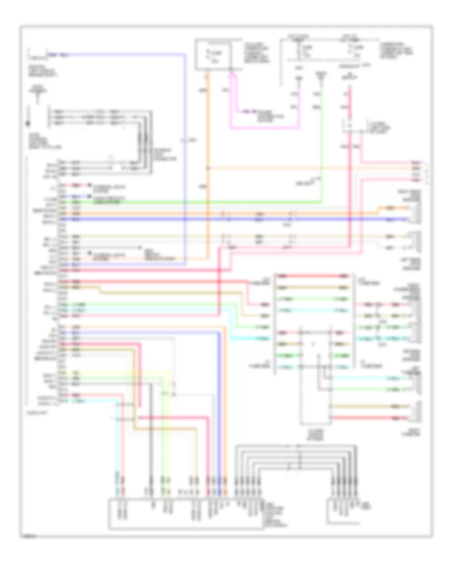 Электросхема магнитолы, без Навигация (1 из 2) для Honda Fit 2012