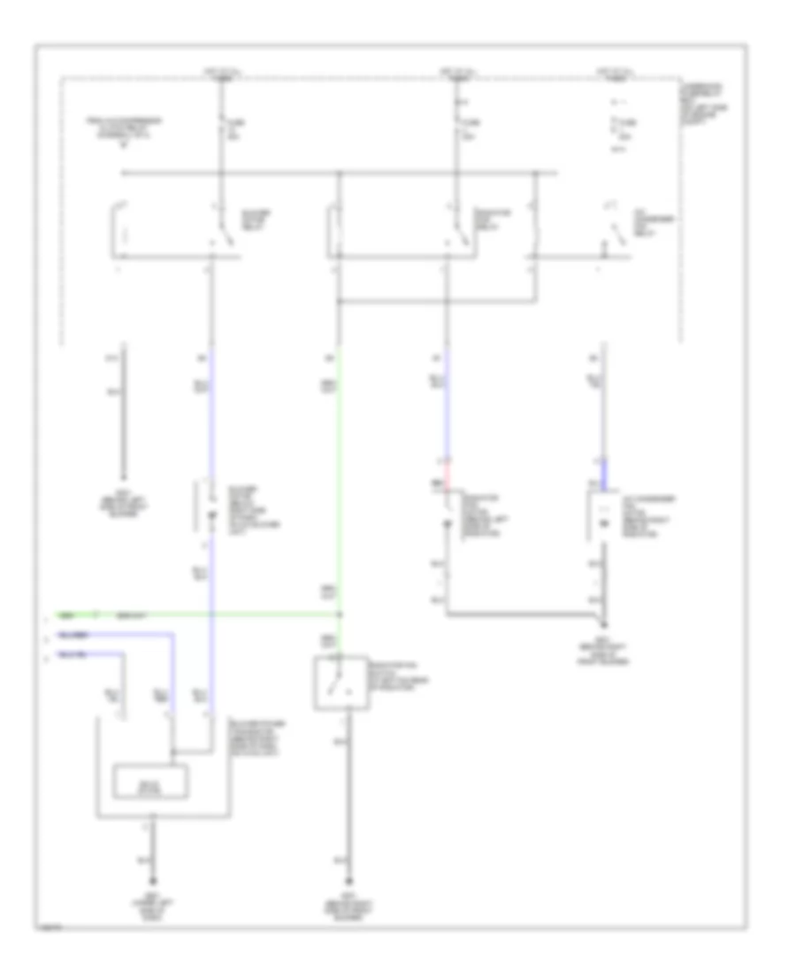 Электросхема кондиционера с ручный управлением (2 из 2) для Honda CR-V LX 2004